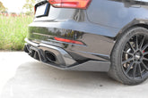 Audi RS3 8V.5 2018 2019 2020 with Aftermarket Parts - Rear Diffuser Carbon Fiber / FRP from SPECTER PLUS